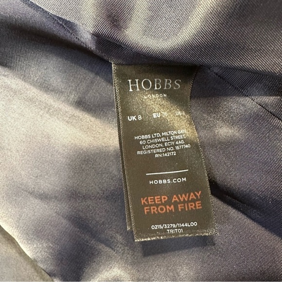 Hobbs London Belted Short Coat Green Womens Size 4 - Picture 8 of 8